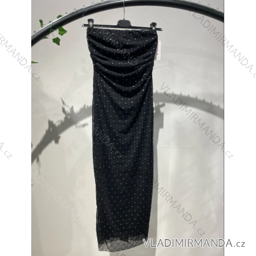 Šaty dlhé spoločenské bez rukávu dámske (S/M ONE SIZE) TALIANSKA MÓDA IMPLS2430875