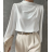 Blúzka elegantný dlhý rukáv dámska (S/M ONE SIZE) TALIANSKA MÓDA IMPLS2431743