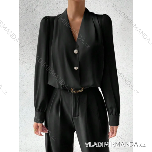 Blúzka elegantný dlhý rukáv dámska (S/M ONE SIZE) TALIANSKA MÓDA IMPLS2431806