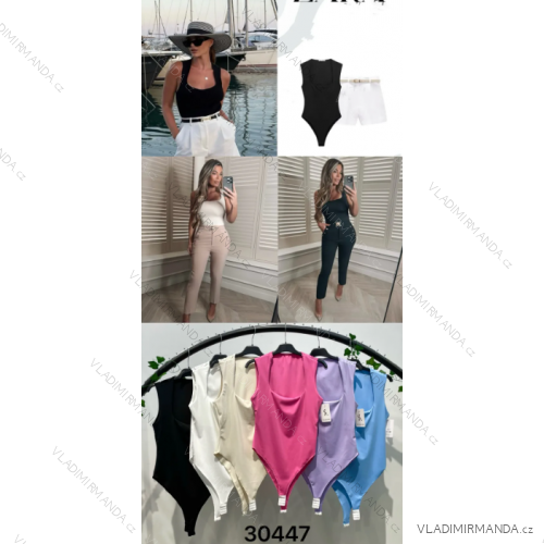 Body bez rukávu dámske (S/M ONE SIZE) TALIANSKA MÓDA IMPLS2430447
