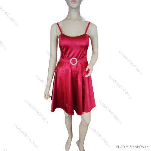 Šaty šifónové elegantné krátke na ramienka dámske (S/M ONE SIZE) TALIANSKA MóDA IM923ANNA