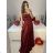Šaty spoločenské dlhé na ramienka carmen dámske (S/M ONE SIZE) TALIANSKA MÓDA IMPBB23B23687/DUR Čierna S/M