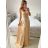 Šaty spoločenské dlhé na ramienka carmen dámske (S/M ONE SIZE) TALIANSKA MÓDA IMPBB23B23687