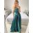 Šaty elegantné na ramienka dámske (S/M ONE SIZE) TALIANSKA MÓDA IMPBB2380836bl