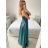 Šaty elegantné na ramienka dámske (S/M ONE SIZE) TALIANSKA MÓDA IMPBB2380836bl