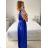 Šaty spoločenské dlhé bez rukávu dámske (S/M/L ONE SIZE) TALIANSKA MÓDA IMS235192
