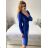 Šaty spoločenské  dlouhý rukáv dámske (S/M ONE SIZE) TALIANSKA MODA IM323KARIN/DU -   vínová -   S / M