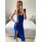 Šaty dlhé letné elegantné na ramienka dámske (S/M ONE SIZE) TALIANSKA MÓDA IMPBB23B23897/DU S / M tmavo červená