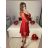 Šaty  spoločenské  dlouhý rukáv dámske (S/M ONE SIZE) TALIANSKA MODA IM323LUSY