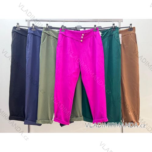Nohavice strečové dámske nadrozmer (2XL/3XL ONE SIZE) TALIANSKA MóDA IM424049