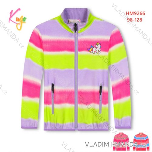 Mikina na zips detská dievčenská (98-128) KUGO HM9266