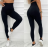 Legíny dlhé fitness push up dámske (S/M ONE SIZE) TALIANSKA MÓDA IMM24CH2985/DUR -   čierna
 -   S / M