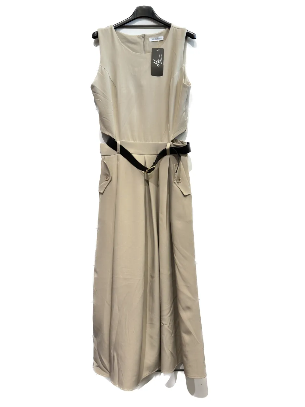 Šaty dlhé elegantné bez rukávov dámske (S/M ONE SIZE) TALIANSKA MÓDA IMPSH2431283