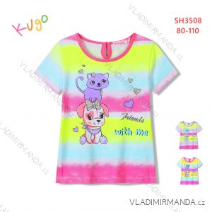 Tričko krátky rukáv kojenecké až detské dievčenské (80-110) KUGO SH3508