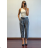 Nohavice s opaskom dlhé dámske (S/M ONE SIZE) TALIANSKA MÓDA IMPDY25LS20768