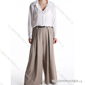 Nohavice oversize s opaskom dlhé dámske (S/M ONE SIZE) TALIANSKA MÓDA IMPDY25MDUE24047