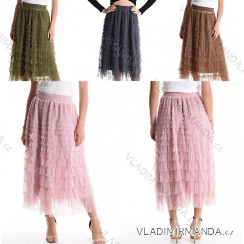 Sukňa dlhá dámska (S/M ONE SIZE) TALIANSKA MÓDA IMPDY24XINH9901