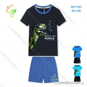 Pyžamo krátke s krátkym rukávom detské chlapčenské (98-128) KUGO WT7307