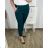 Nohavice strečové dámske nadrozmer (2XL/3XL ONE SIZE) TALIANSKA MóDA IM424127/DR 2XL/3XL hnedá