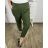 Nohavice strečové dámske nadrozmer (2XL/3XL ONE SIZE) TALIANSKA MóDA IM424127/DR 2XL/3XL hnedá