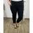 Nohavice strečové dámske nadrozmer (2XL/3XL ONE SIZE) TALIANSKA MóDA IM424127/DR 2XL/3XL hnedá