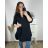 Tunika prodloužená košilová dlhý rukáv mušelín dámske nadrozmer (XL/2XL ONE SIZE) TALIANSKA MÓDA IMC24008/DR -   béžová -   XL/2XL
