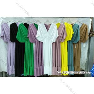 Šaty letné krátky rukáv dámske nadrozmer (3XL/4XL ONE SIZE) TALIANSKA MÓDA IMWQ24097