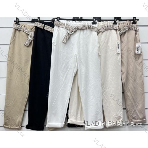Nohavice dlhé s opaskom dámske (S/M/L ONE SIZE) TALIANSKA MÓDA IMWCP24124