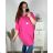 Tunika s príveskom krátky rukáv dámska nadrozmer (5XL/6XL ONE SIZE) TALIANSKA MÓDA IMBM24LOVE