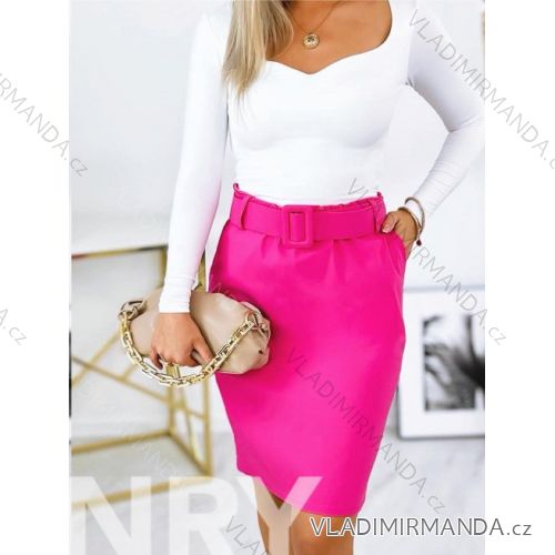 Sukňa krátka s opaskom dámska (S/M ONE SIZE) TALIANSKA MÓDA IMWBH24025
