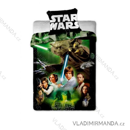 Obliečky star-wars detské chlapčenské (140 * 200) Jarre FABRICS STARWARSGREEN