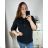 Tunika s 3/4 rukáv dámská nadrozměr (L-4XL) POLSKÁ MODA PME23FABIA/DUR 4XL biela