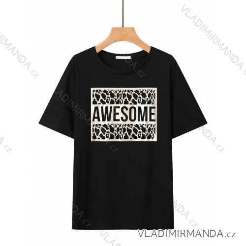 Tričko krátky rukáv dámske nadrozmer (2XL-5XL) GLO-STORY GLO24WPO-4563