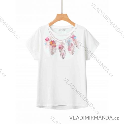Tričko krátky rukáv dámske nadrozmer (2XL-5XL) GLO-STORY GLO24WPO-4576