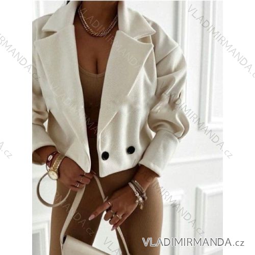 Kabátik flaušový dámsky (S/M ONE SIZE) TALIANSKA MÓDA IMWBH24010