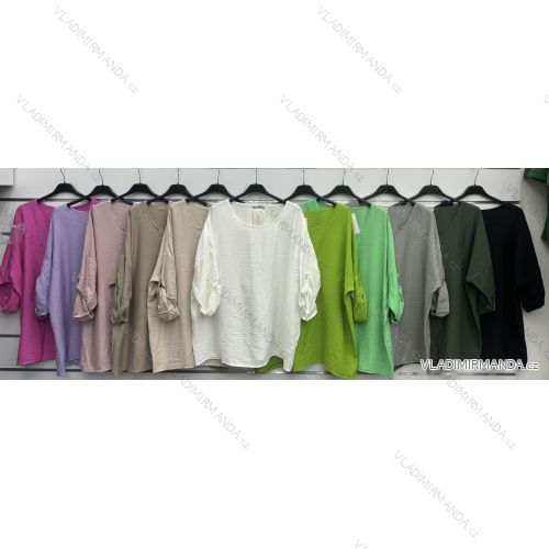 Tunika dlhý rukáv dámska nadrozmer (XL/2XL ONE SIZE) TALIANSKA MÓDA IMWBH24003