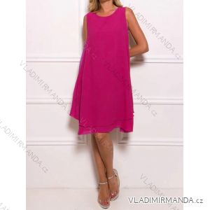 Šaty letné elegantné bez rukávu dámske nadrozmer (XL/2XL ONE SIZE) TALIANSKA MÓDA IMD24022