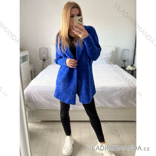 Kabát alpaka dlhý rukáv dámsky (S/M/L ONE SIZE) TALIANSKA MÓDA IMWCW23010