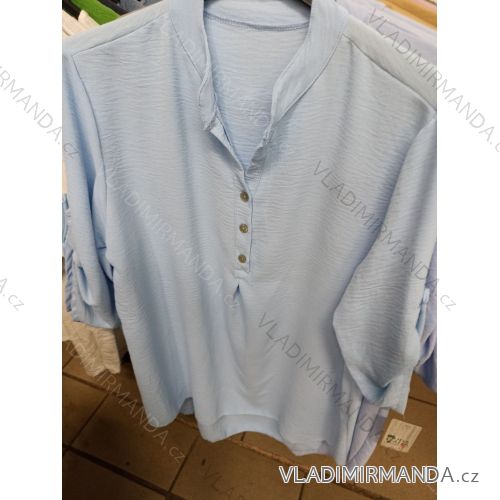 Tunika bavlnená 3/4 dlhý rukáv dámska nadrozmer (L/XL ONE SIZE) TALIANSKA MODA IM324054