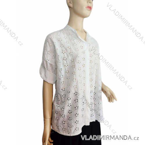 Tunika bavlnená 3/4 dlhý rukáv dámska nadrozmer (L/XL ONE SIZE) TALIANSKA MODA IM724002