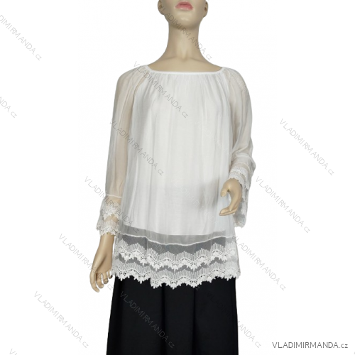 Tunika dlhý rukáv dámska nadrozmer (L/XL ONE SIZE) TALIANSKA MODA IM7249908