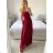Šaty dlhé elegantné na ramínka dámske (S/M ONE SIZE) TALIANSKA MÓDA IM423ISABEL/DU