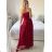 Šaty dlhé elegantné na ramínka dámske (S/M ONE SIZE) TALIANSKA MÓDA IM423ISABEL/DU