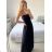 Šaty dlhé elegantné na ramínka dámske (S/M ONE SIZE) TALIANSKA MÓDA IM423ISABEL/DU