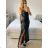 Šaty dlouhé společenské na ramínka dámské (S/M ONE SIZE) ITALSKÁ MÓDA IMPSH246455 biela S / M