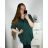 Košeľa krátký rukáv dámska nadrozmer (3XL/4XL ONE SIZE) TALIANSKA MÓDA IMWQ24087