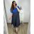 Šaty letné krátky rukáv dámske nadrozmer (3XL/4XL ONE SIZE) TALIANSKA MÓDA IMWQ24076
