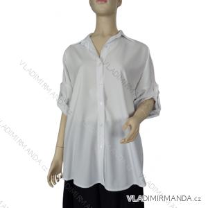 Tunika košeľová 3/4 dlhý rukáv dámska (M/L ONE SIZE) TALIANSKA MODA IM324052