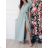 Šaty dlhé letné krátky rukáv dámske (S/M/L/XL ONE SIZE) TALIANSKA MODA IMD24042