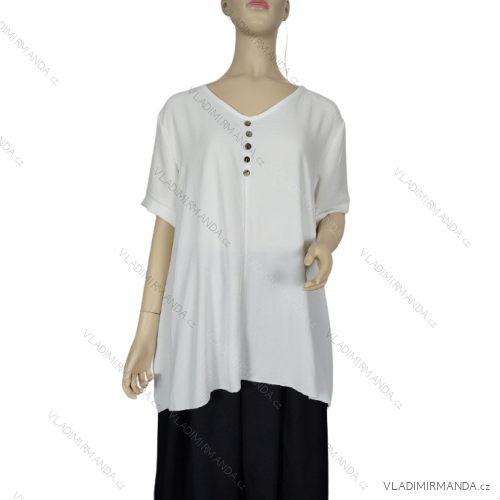 Tunika krátky rukáv dámska nadrozmer (L/XL ONE SIZE) TALIANSKA MODA IM324HELGA